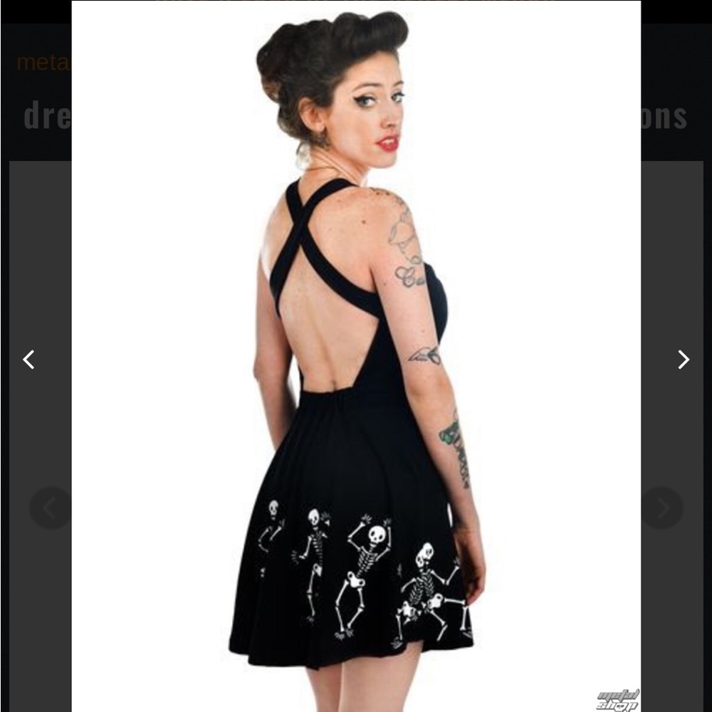 Too Fast Dancing Skeleton Dress - Picture 2 of 8